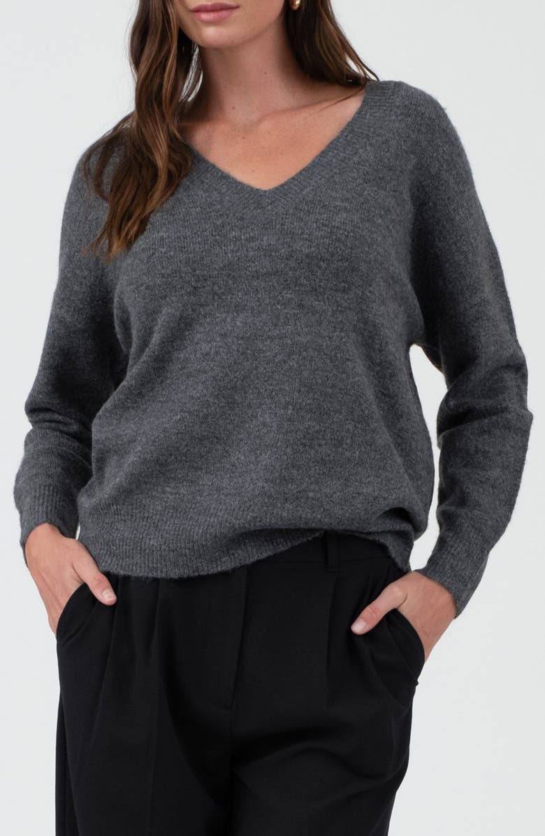 Blu Pepper Drop Shoulder Sweater, Main, color,