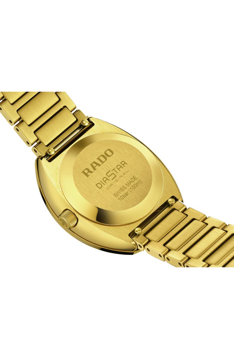 RADO DiaStar Original Automatic Bracelet Watch, 30mm, Alternate, color, Gold