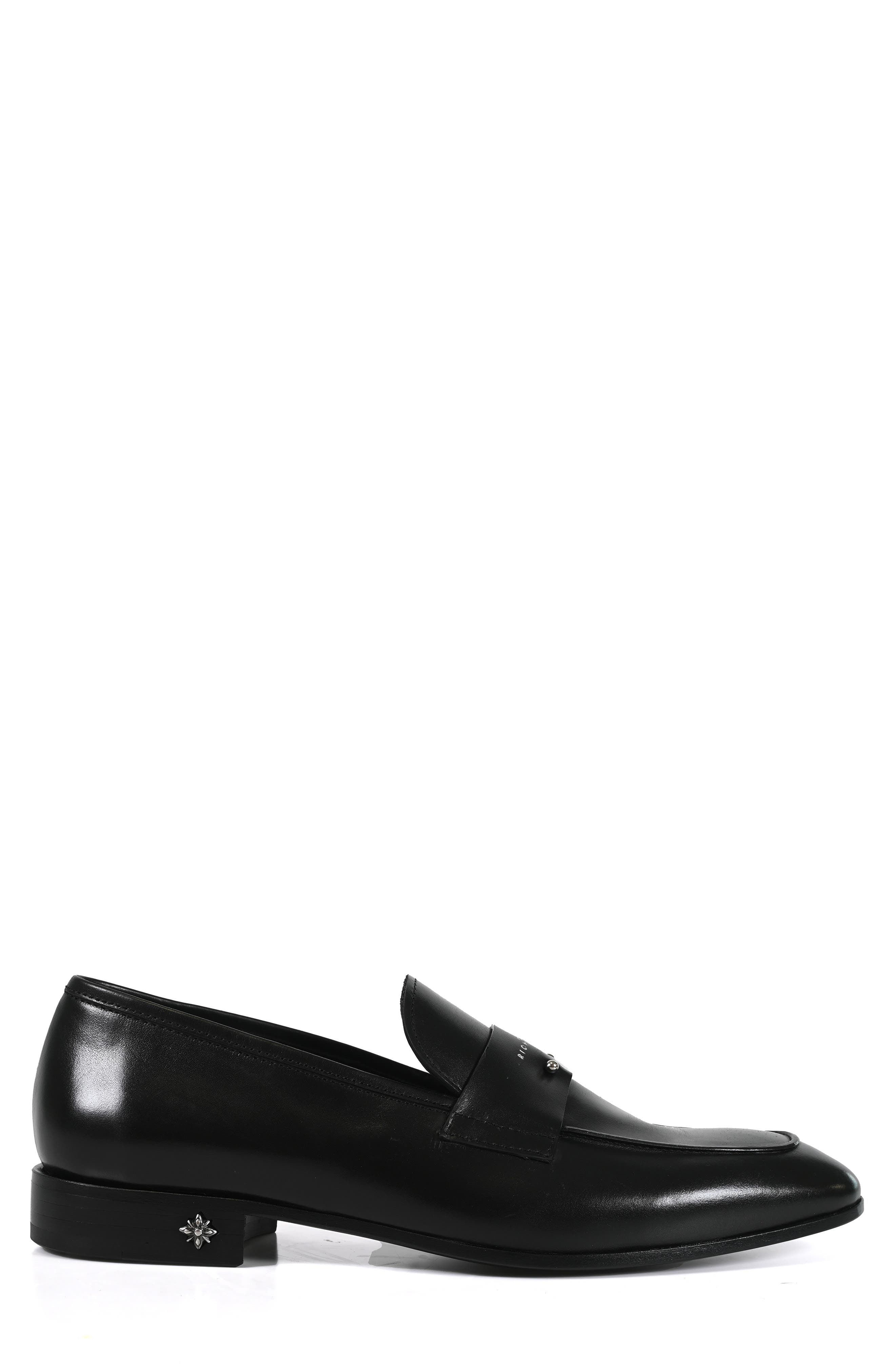 JOHN RICHMOND Logo Embossed Loafer, Alternate, color, Black