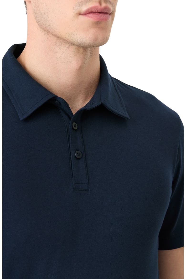 Luxe Essential Slim Polo Made With Organic Cotton, Alternate, color, Navy
