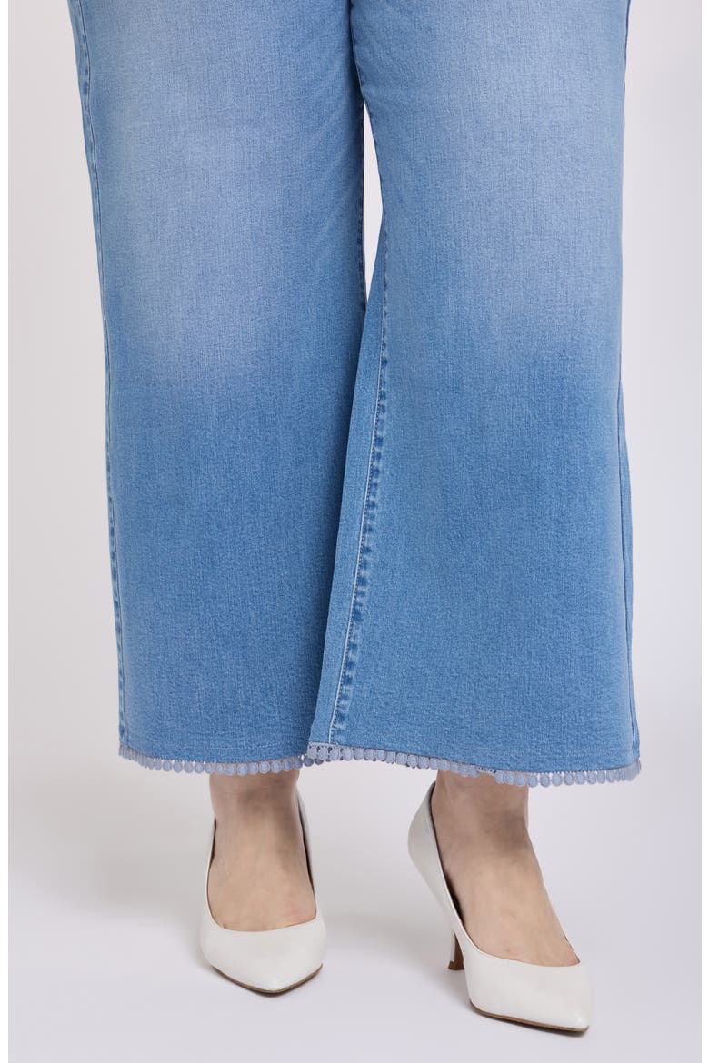 Brodi High Waist Crochet Trim Jeans, Alternate, color, VISTA LAKES