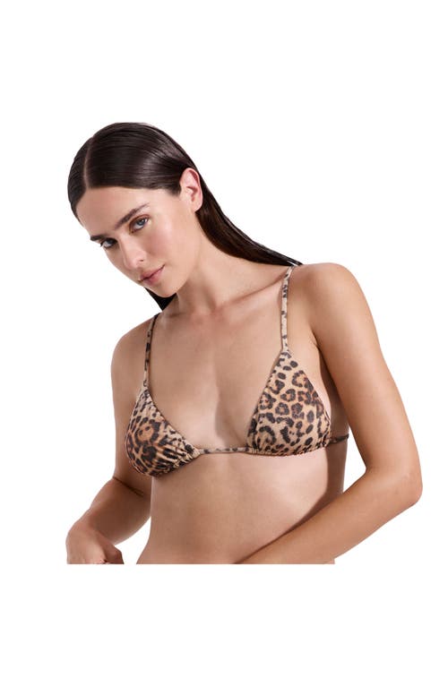 Luma Gottex Jasper Triangle Bikini Top In Brown