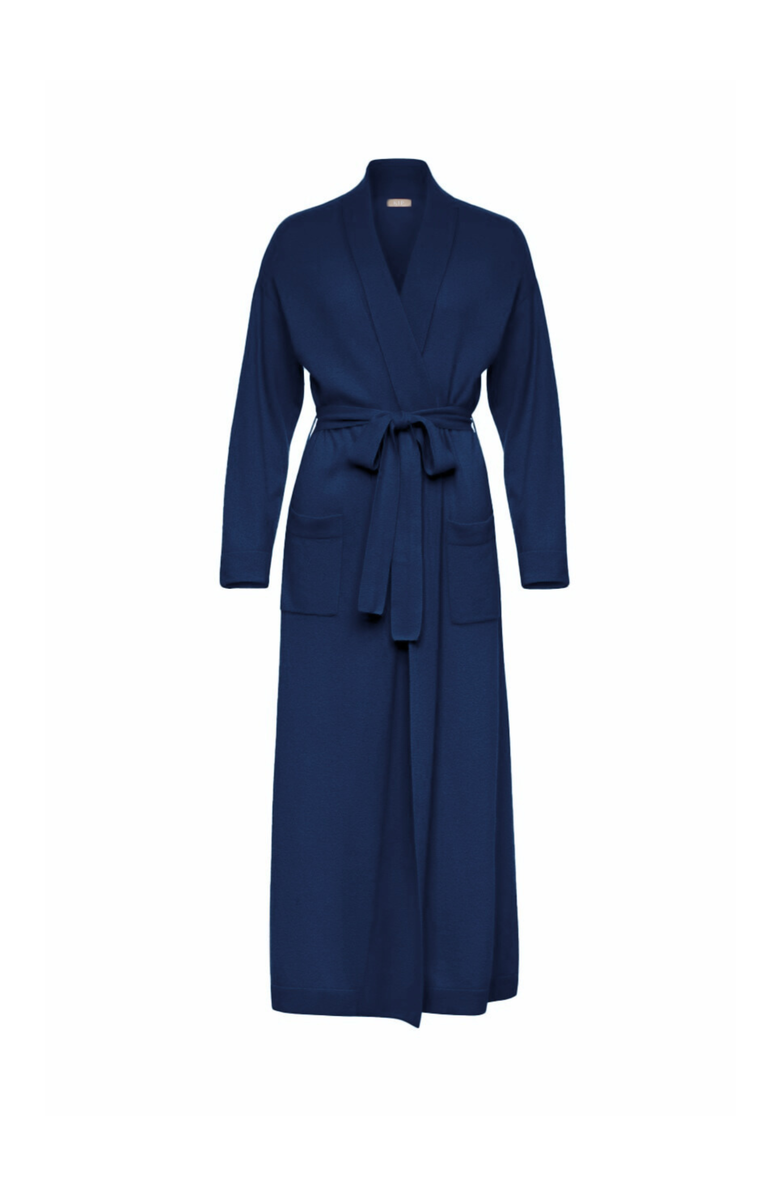 KIP Pure Cashmere Long Robe Bundle, Alternate, color, Midnight Blue