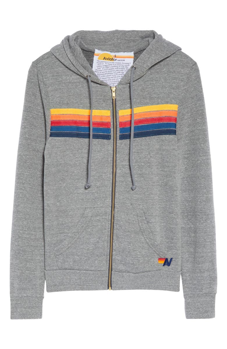 5-Stripe Zip Hoodie