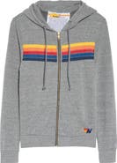 【n.k atelier】 stripe hoodie Aviator Nation 5-Stripe Zip Hoodie | Nordstrom