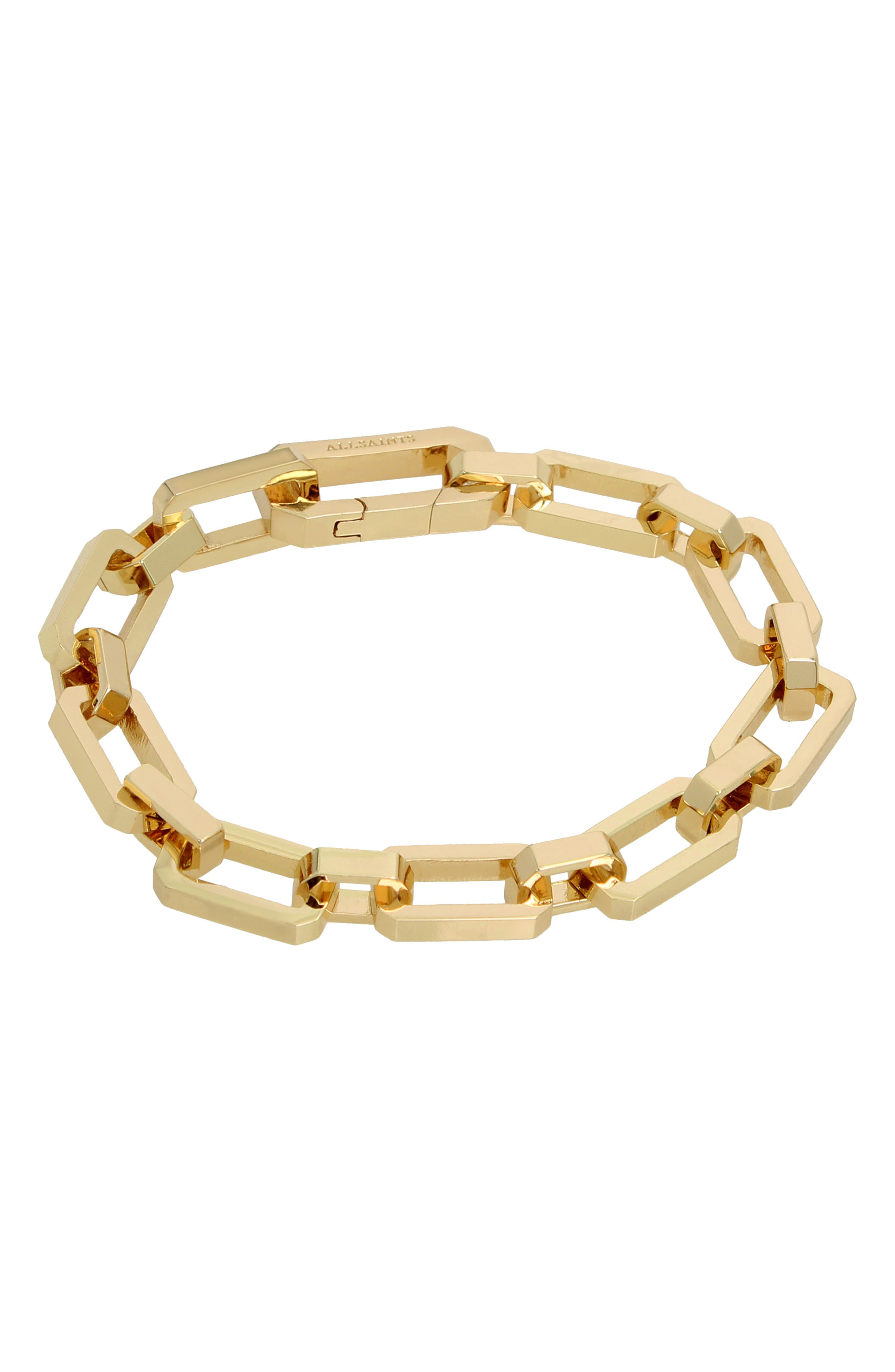 AllSaints Hexagon Chain Bracelet