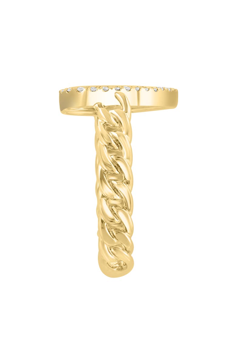 EFFY 14K Gold Diamond Halo Mother-of-Pearl Heart Ring - 0.11 ctw, Alternate, color, White