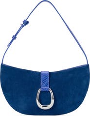 STAUD Harlow Crescent Leather Shoulder Bag