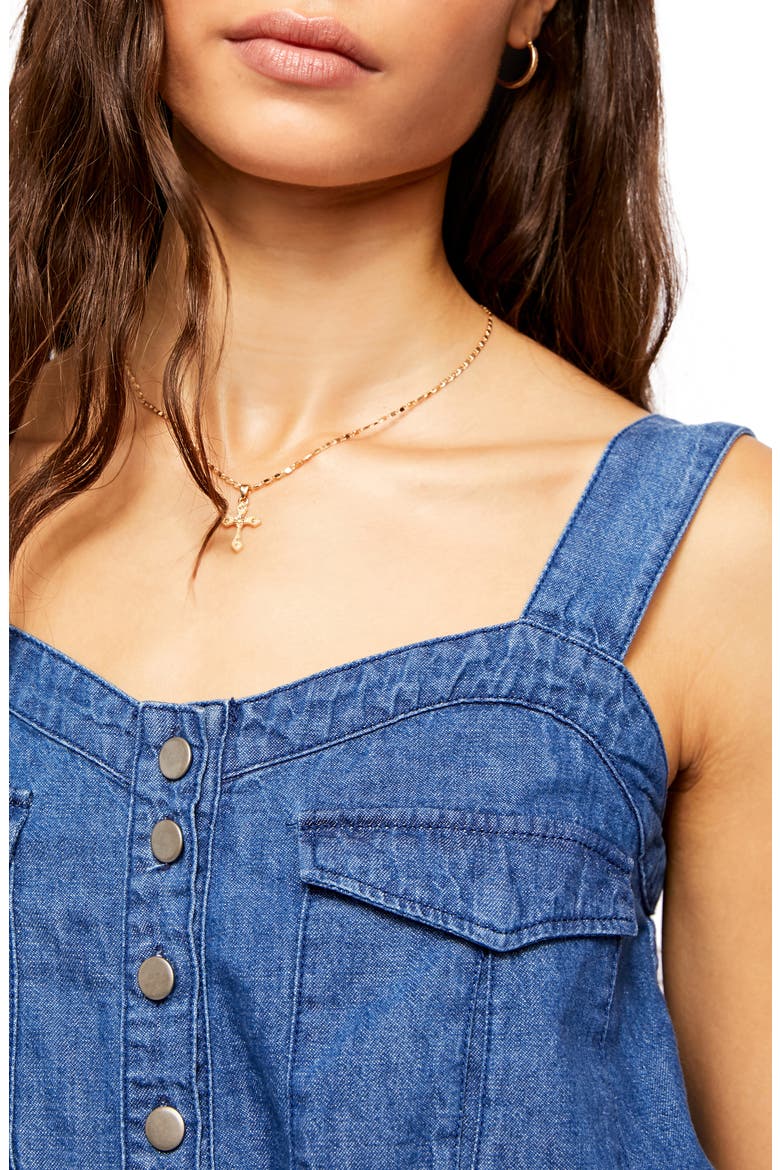 Palm Desert Denim Top, Alternate, color, DENIM
