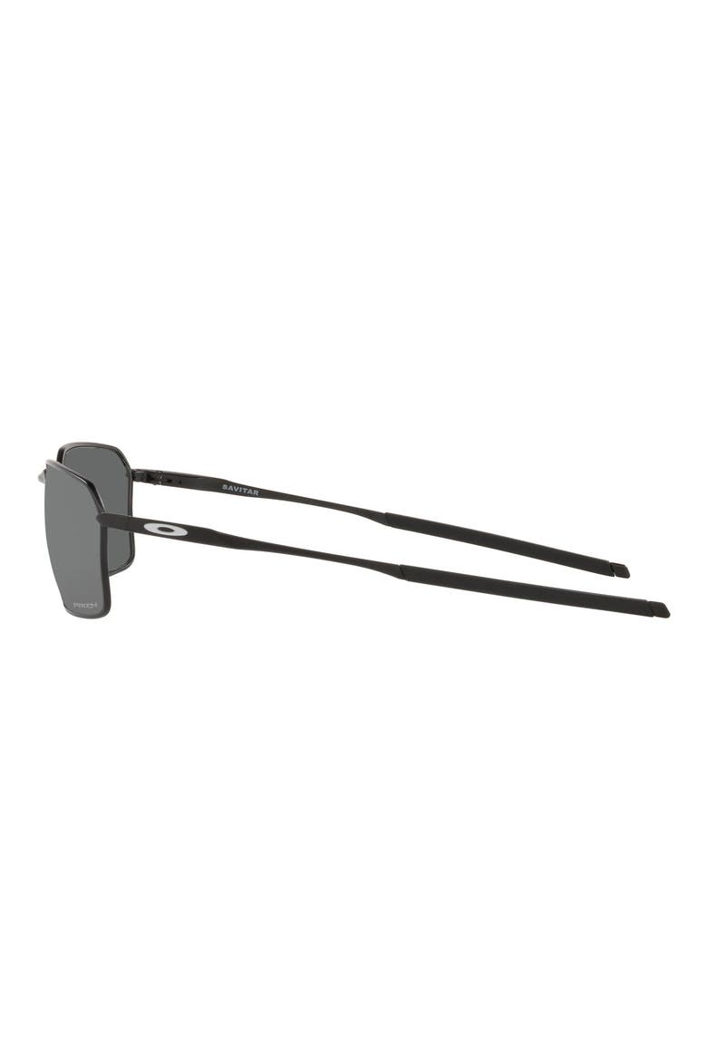 Savitar 58mm Polarized Rectangular Sunglasses, Alternate, color, SATIN BLACK/ PRIZM BLACK