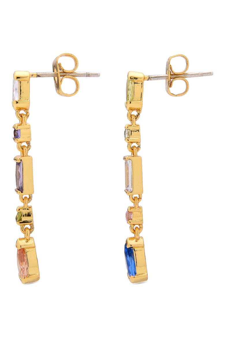 Romy Mix and Match Linear Drop Earrings, Alternate, color, GOLD