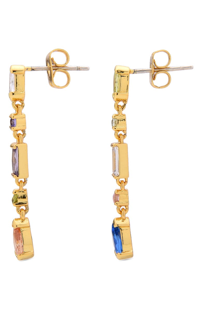 EYE CANDY LOS ANGELES Romy Mix and Match Linear Drop Earrings, Alternate, color, Gold