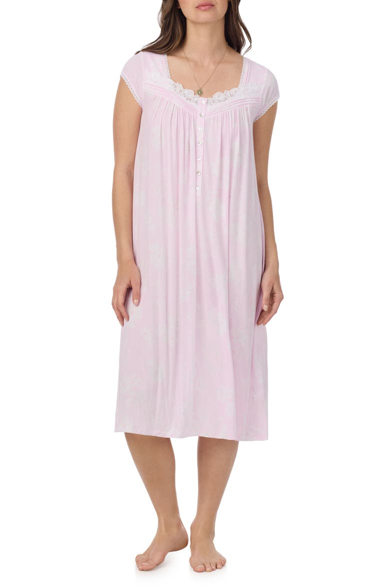 Waltz Cap Sleeve Nightgown, Main, color, PINK/ FL