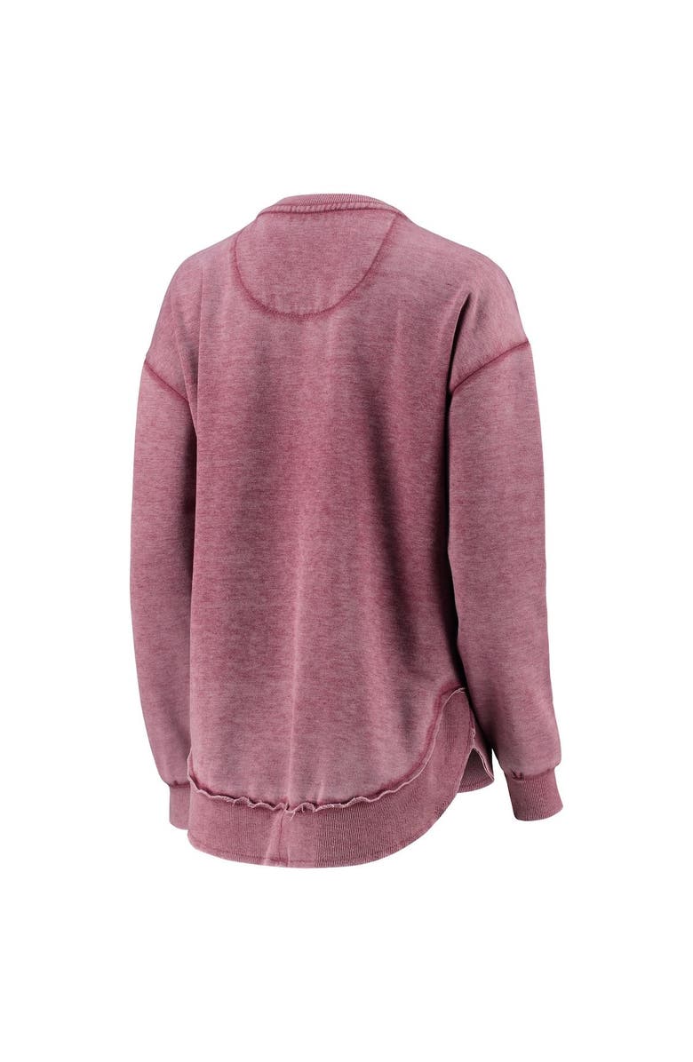 PRESSBOX Women's Pressbox Garnet South Carolina Gamecocks Vintage Wash Pullover Sweatshirt, Alternate, color, 