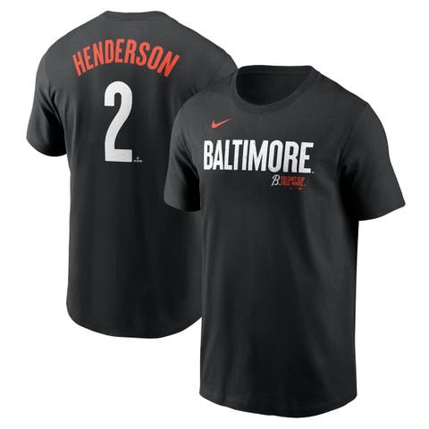 Men's Nike Gunnar Henderson Black Baltimore Orioles Fuse City Connect Name & Number T-Shirt