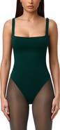 Naked Wardrobe Smooth Square Neck Bodysuit