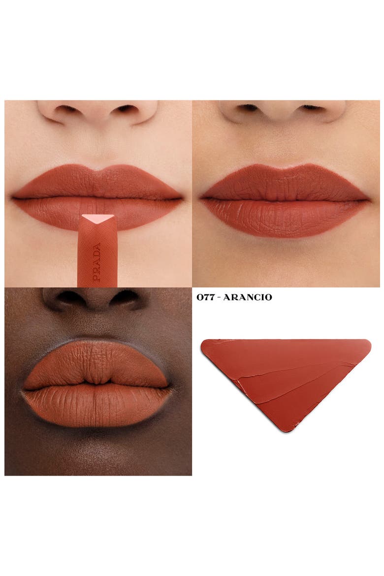 Monochrome Hyper Matte Refillable Lipstick, Alternate, color, O77 ARANCIO - Red orange
