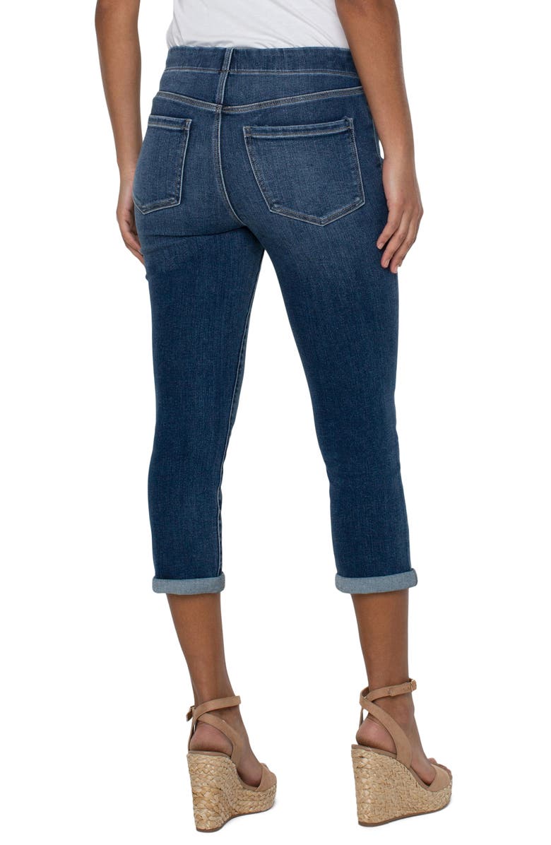 Liverpool Los Angeles Chloe Pull-On Cuffed Capri Skinny Jeans, Alternate, color, 