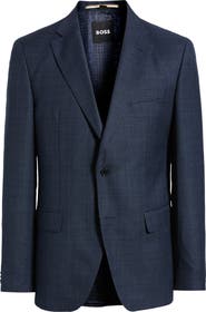 BOSS Hutson Crosshatch Virgin Wool Sport Coat
