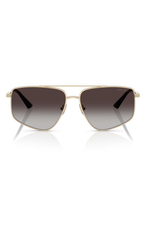 58mm Pilot Sunglasses