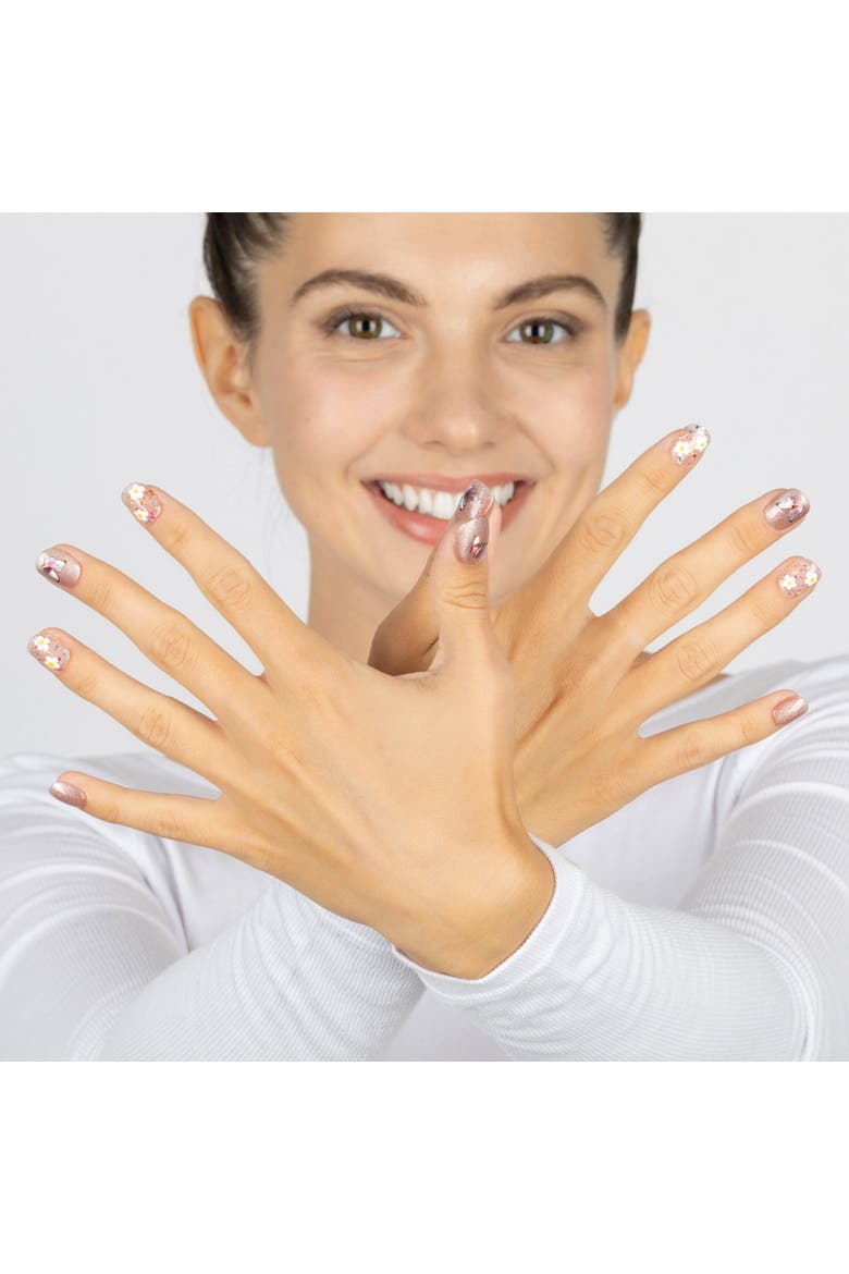 Daisy Dreams Luxury Handmade Press on Nails, Alternate, color, Pink