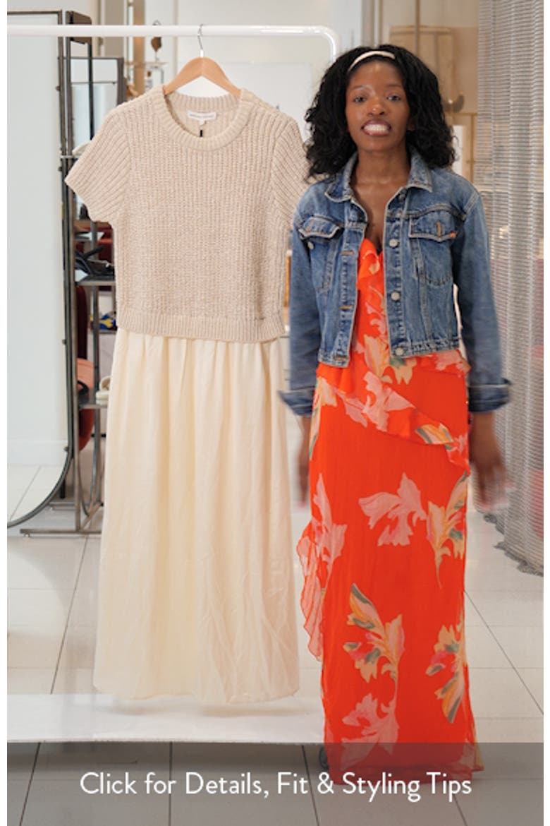 Mixed Media Cotton Blend Dress video