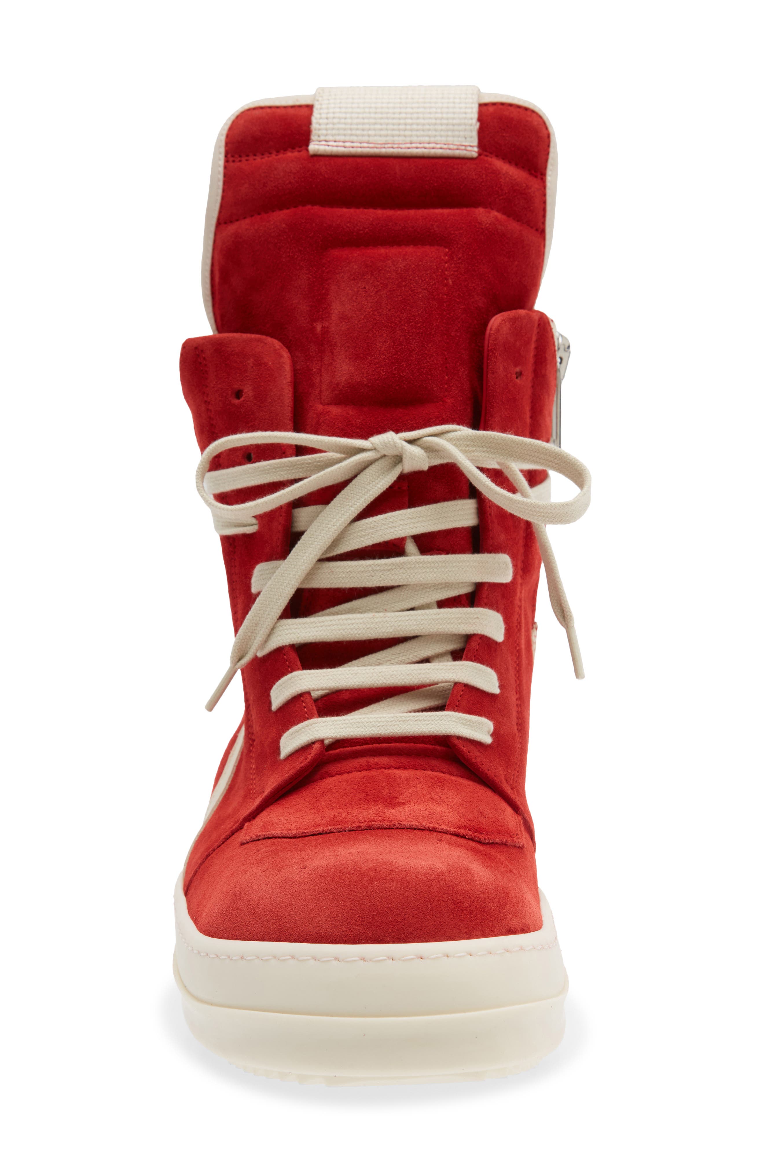 Rick Owens Geobasket High Top Sneaker, Alternate, color, Carnelian/ Milk/ Milk