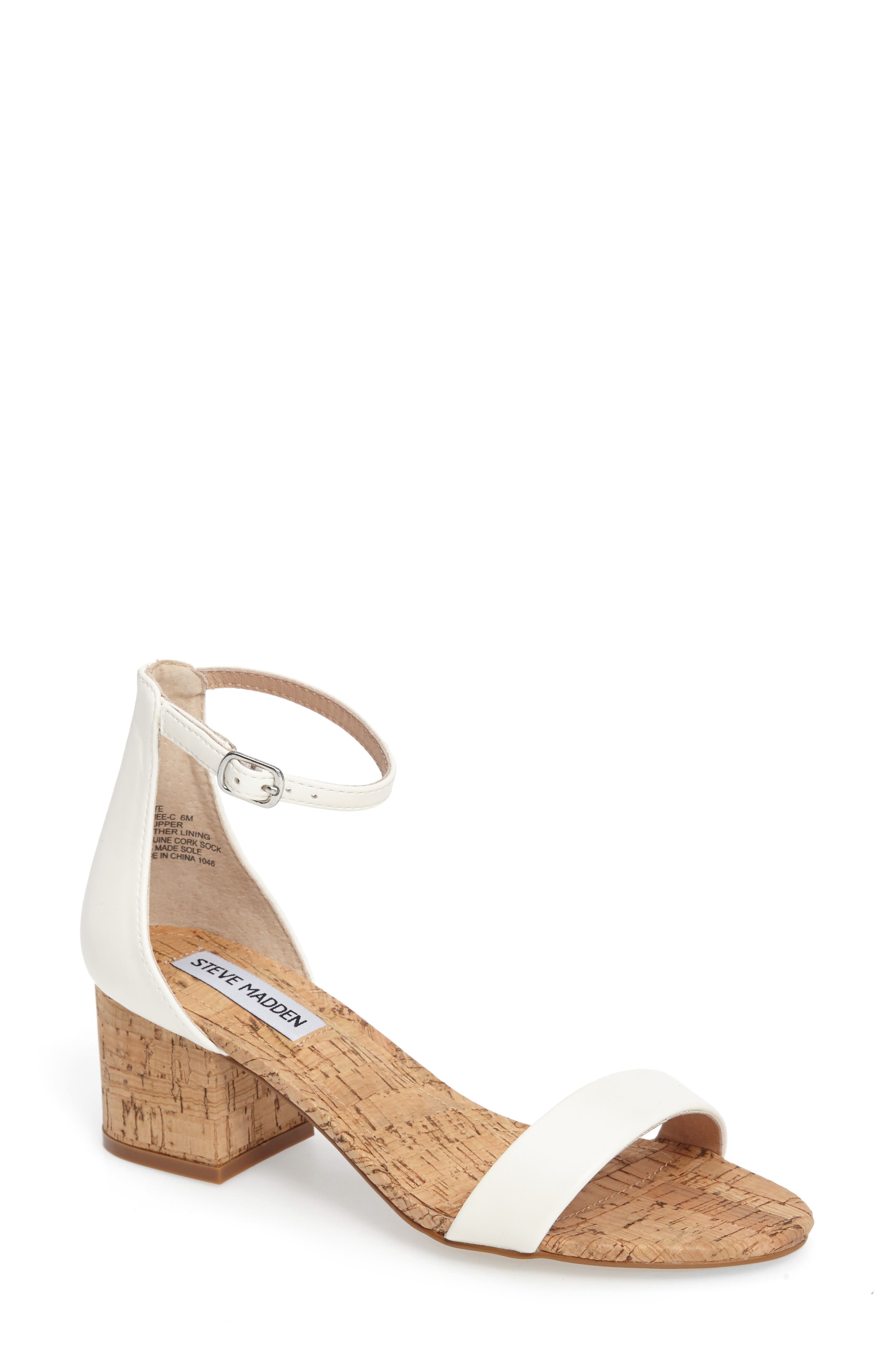Irenee-C Sandal, Main, color, WHITE