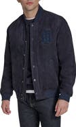 Tommy Hilfiger Faux Suede Varsity Bomber Jacket