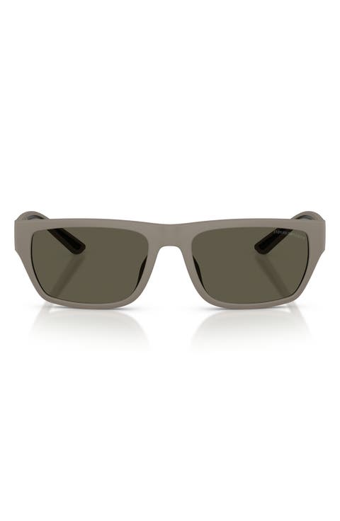 57mm Rectangle Sunglasses