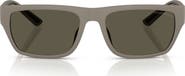 Emporio Armani 57mm Rectangle Sunglasses