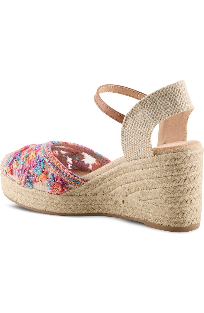 AZURA BY SPRING STEP Queridita Espadrille Platform Wedge, Alternate, color, Rainbow