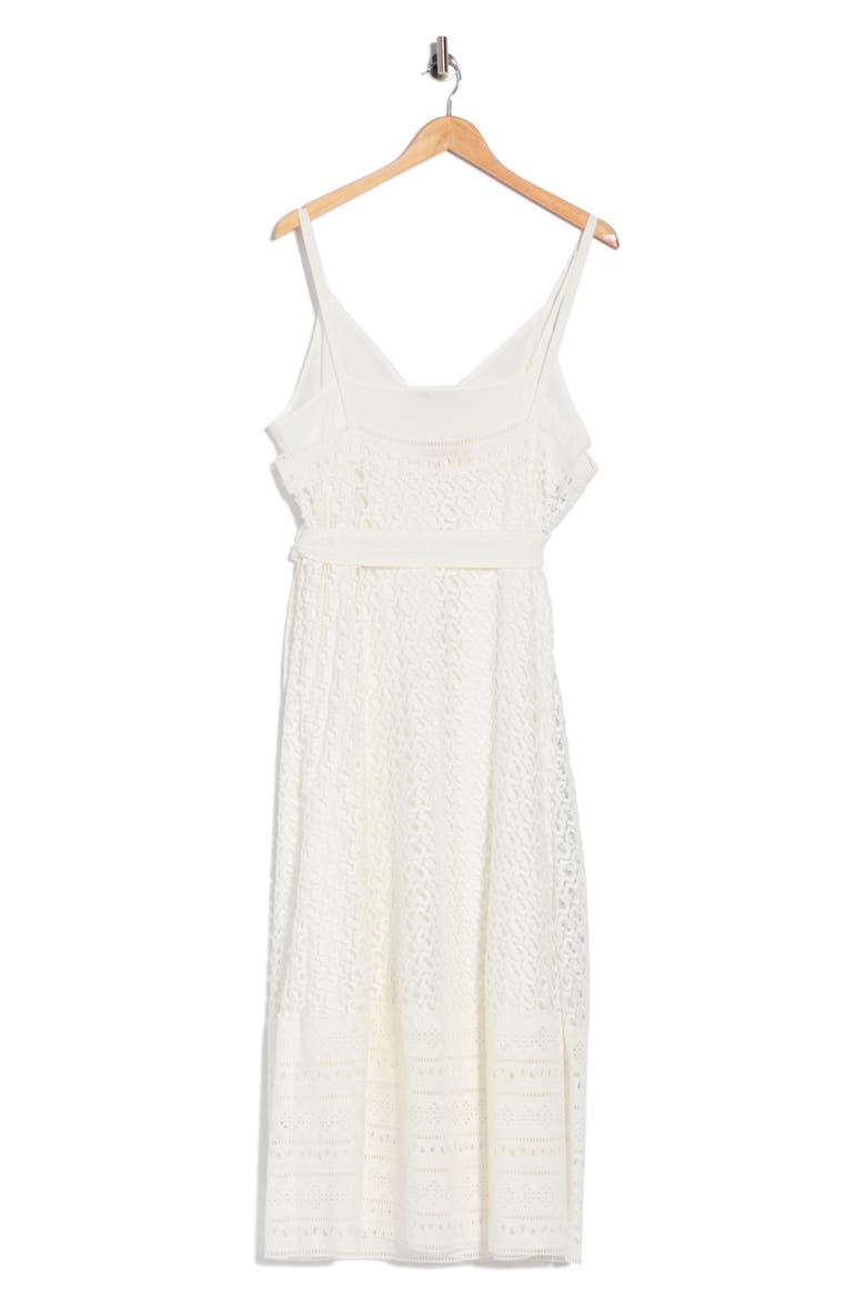 Evangelia Lace Wrap Dress, Alternate, color, CANE LINK