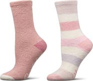 MeMoi Assorted 2-Pack Aloe Infused Crew Socks