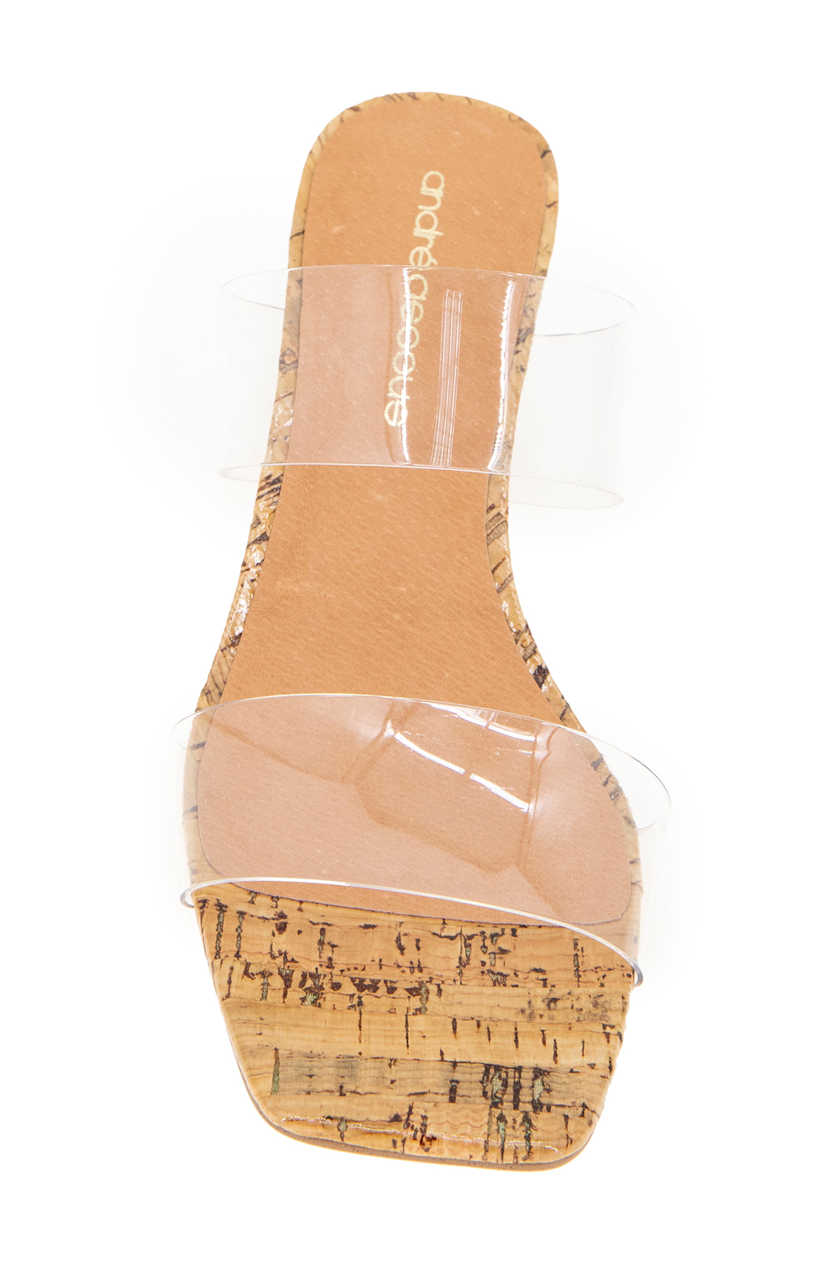 André Assous Drew Sandal, Alternate, color, Clear