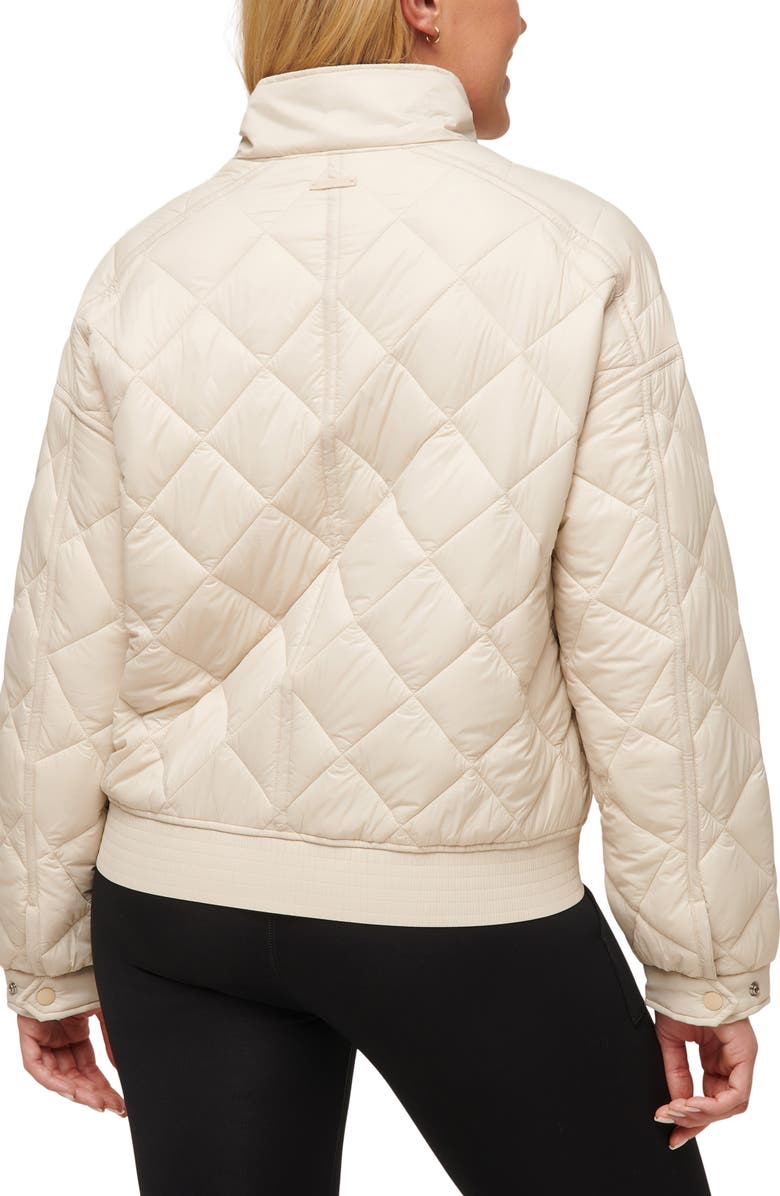 TravisMathew Lights at Night Quilted Jacket, Alternate, color, Pumice Stone
