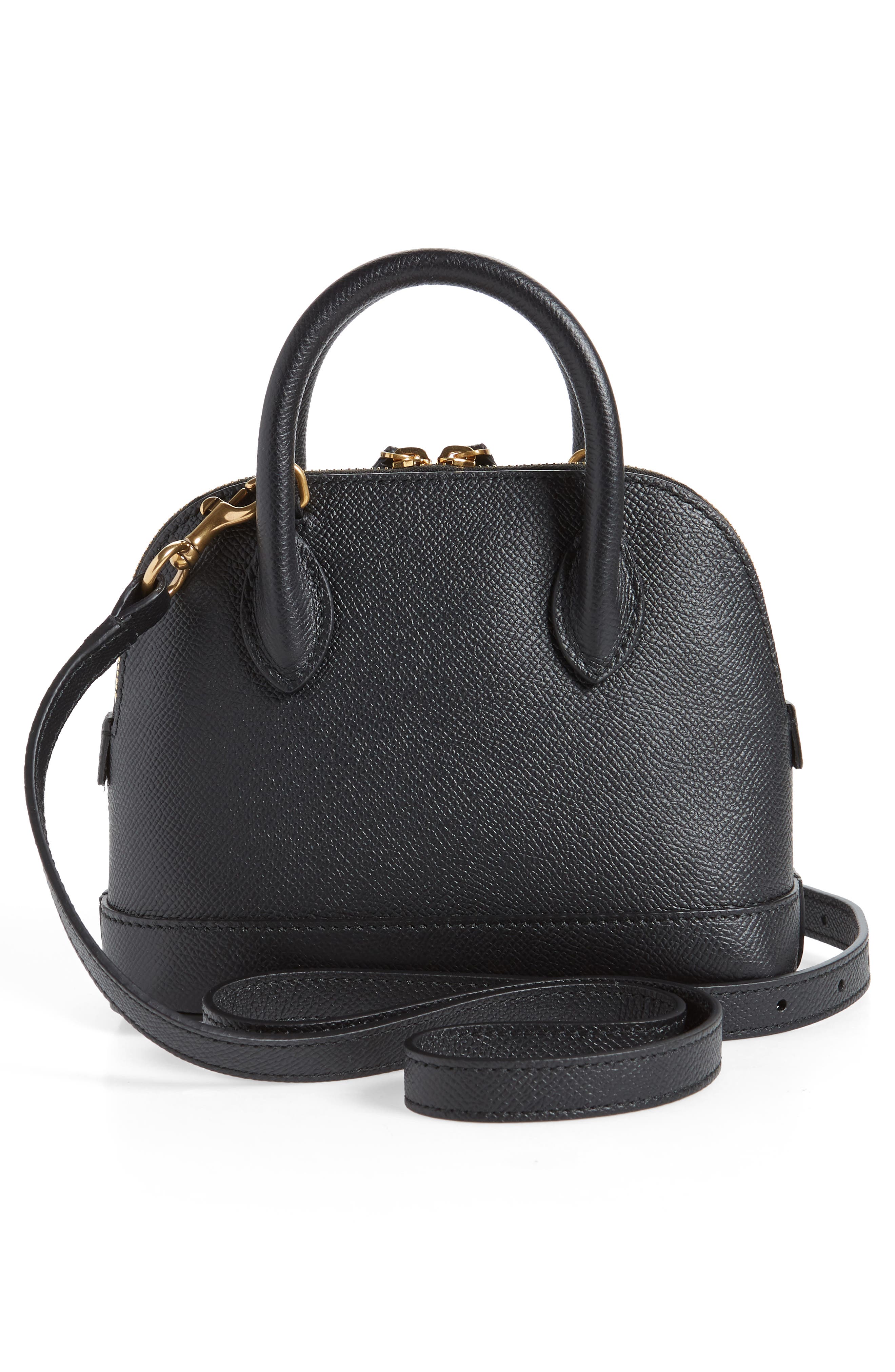 Balenciaga Extra Extra Small Ville Calfskin Top Handle Dome Satchel, Alternate, color, 
