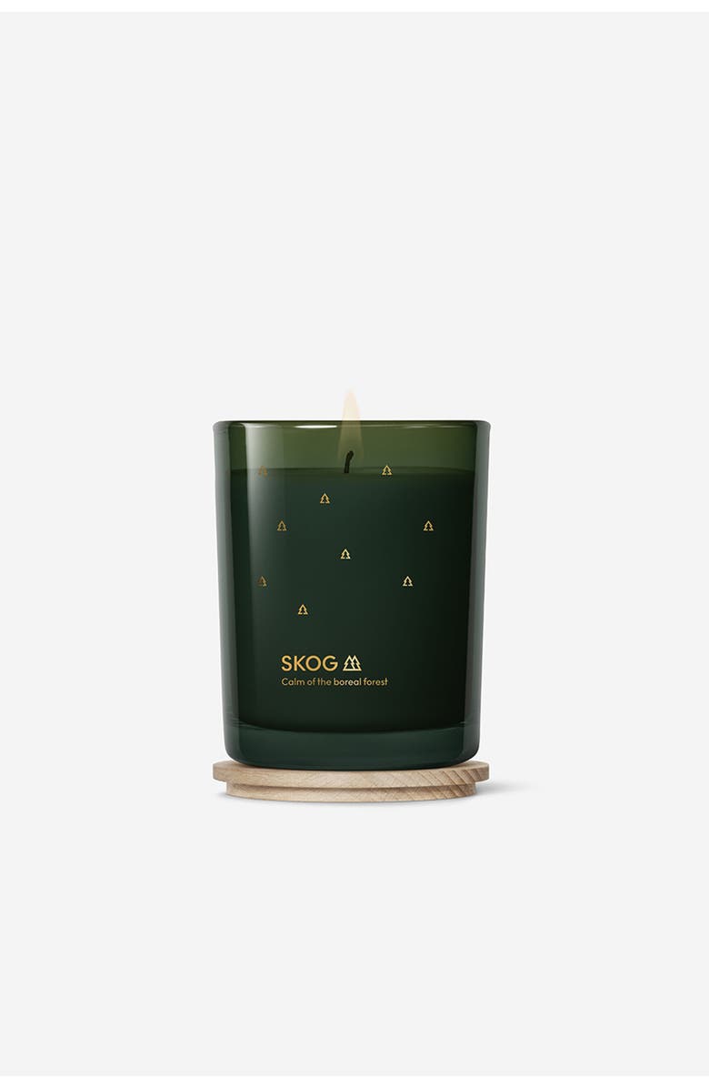 SKANDINAVISK SKOG Special Gold Edition Scented Candle 200g, Main, color, Forest Green