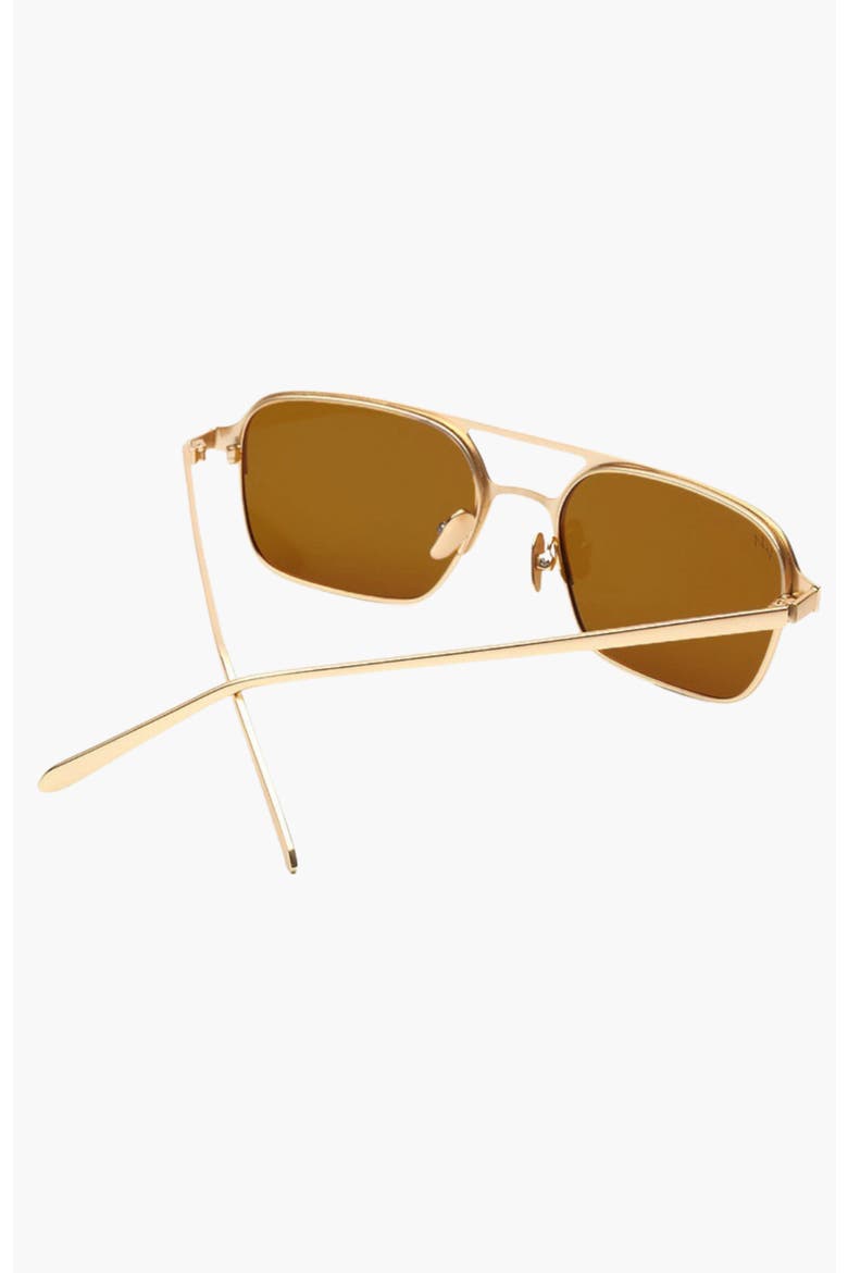 Jimmy Aviator Polarized Sunglasses, Alternate, color, Brown