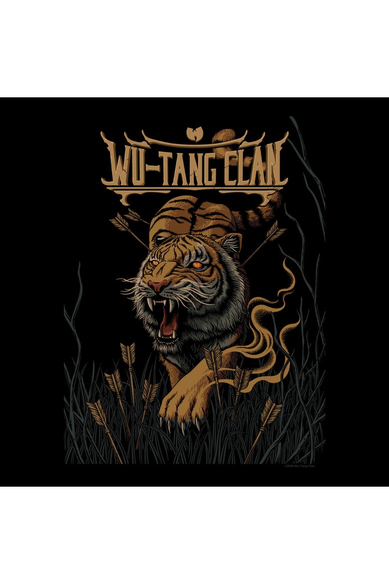 Men's Wu-Tang Clan Wilderness Tiger Art Logo  Graphic T-Shirt, Alternate, color, Black