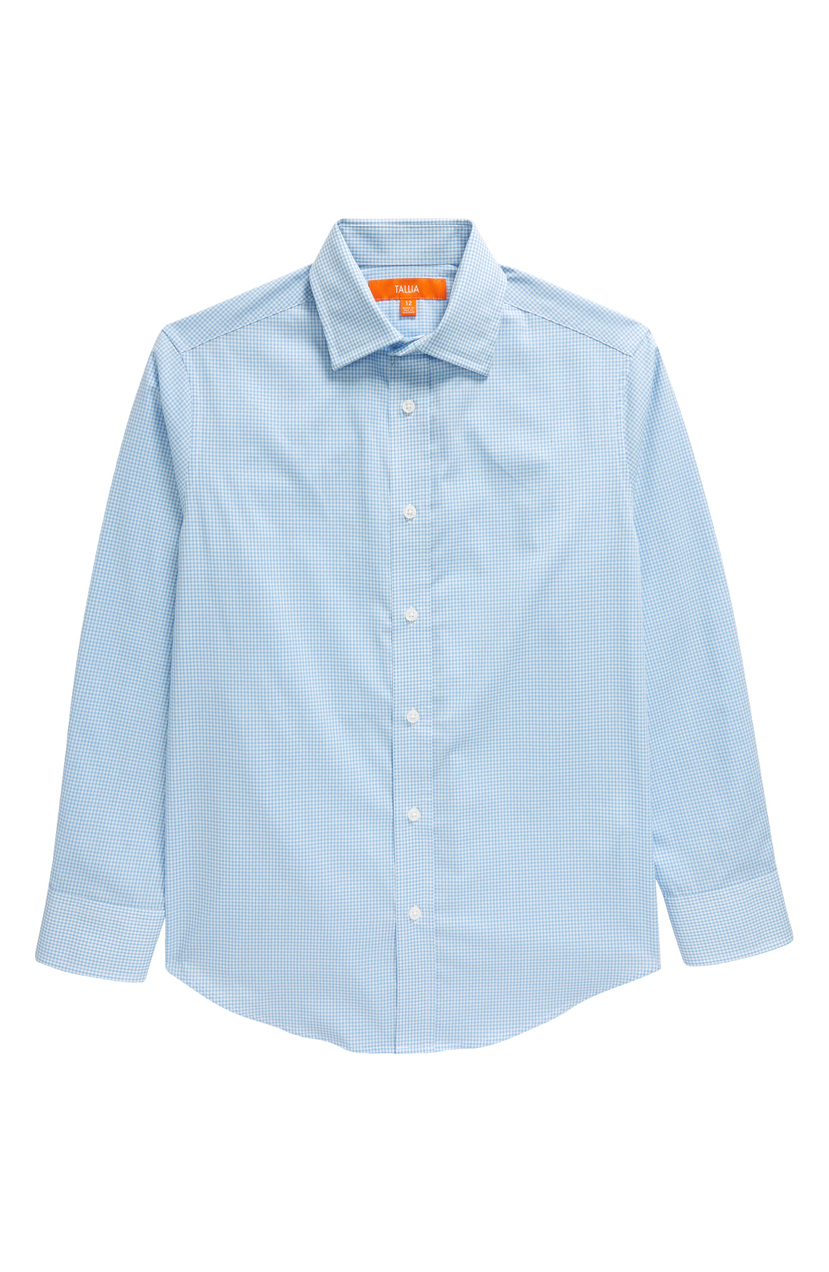 Kids' Gingham Check Dress Shirt