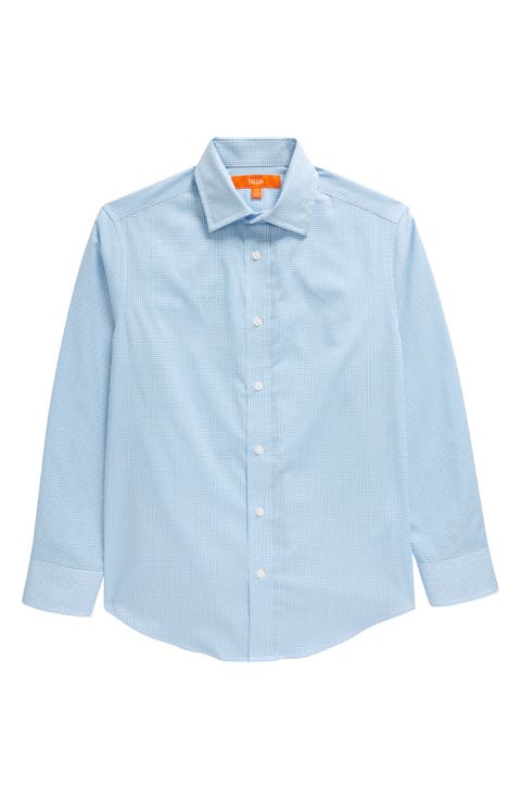 Kids' Gingham Check Dress Shirt