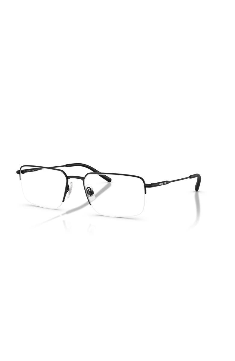 ARNETTE 56mm Rectangle optical glasses, Main, color, Black