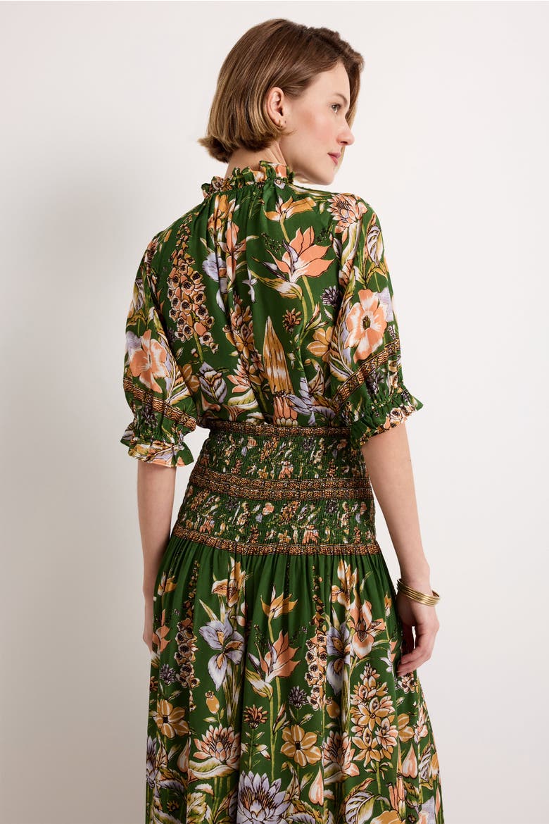 Billie Blouse, Alternate, color, Greenhouse