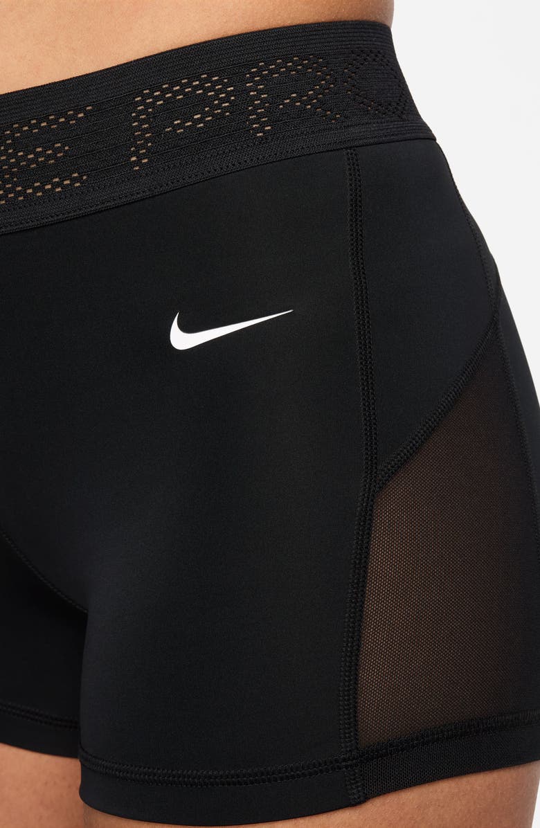 Nike Pro 3-Inch Mid Rise Mesh Panel Shorts, Alternate, color, 
