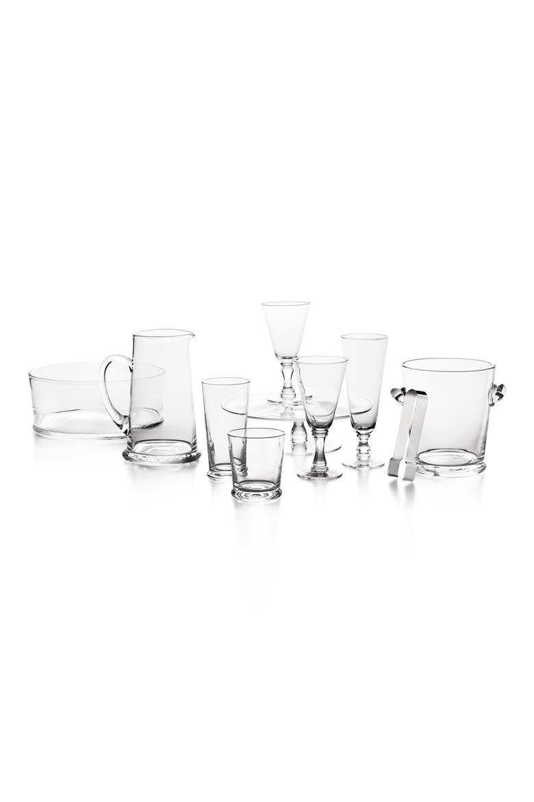 Ethan Ice Bucket & Tongs, Alternate, color, CLEAR