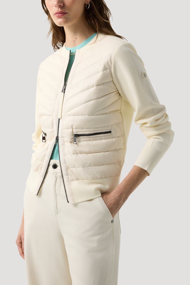 Zilly Hybrid Knit Jacket, Alternate, color, Cream
