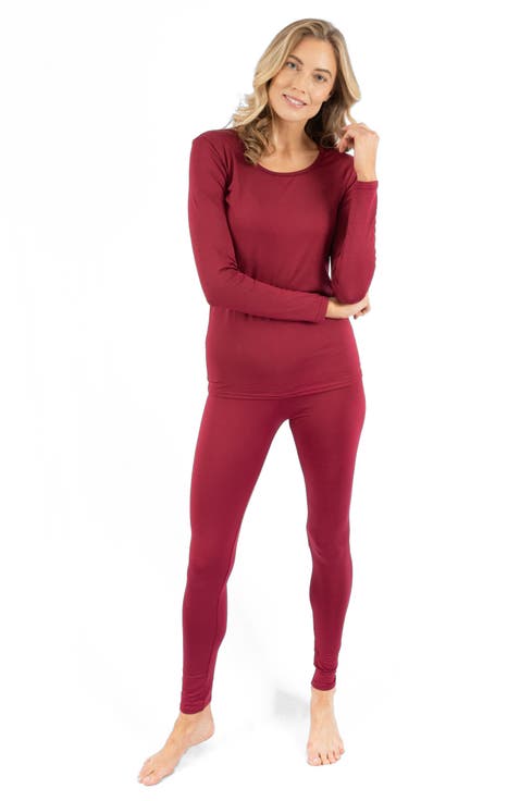 Women
s Solid Thermal Pajama Set