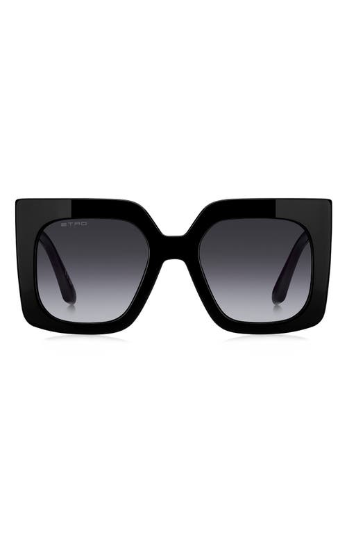 Etro 53mm Gradient Square Sunglasses