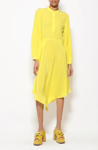 オールインワン・サロペット Stella Mccartney Long Sleeve Silk Dress Stella McCartney Asymmetric Long Sleeve Silk Midi Dress